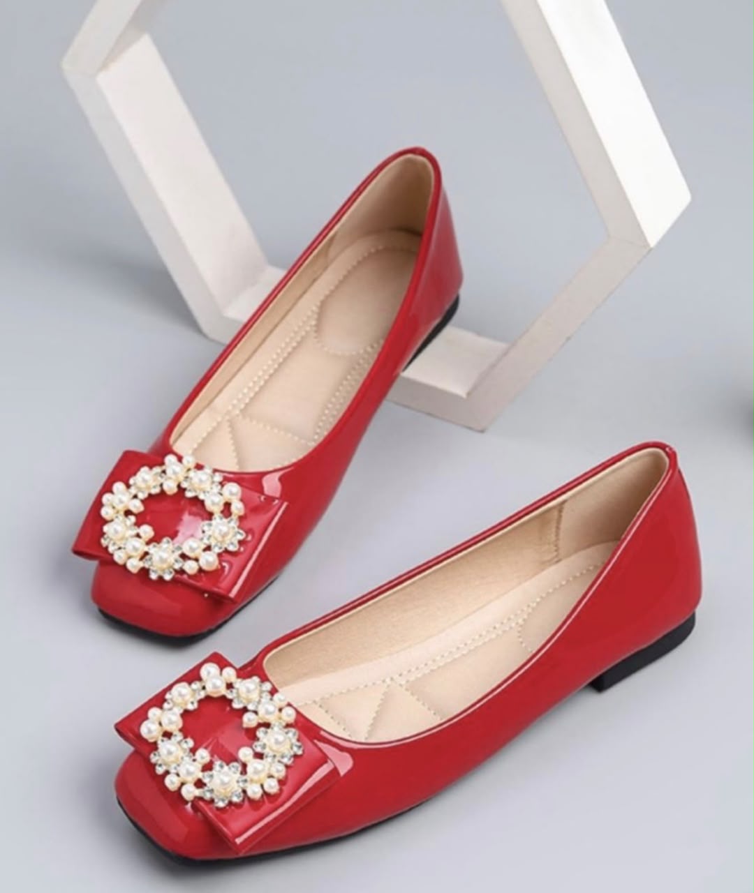 Red Buckle Flats